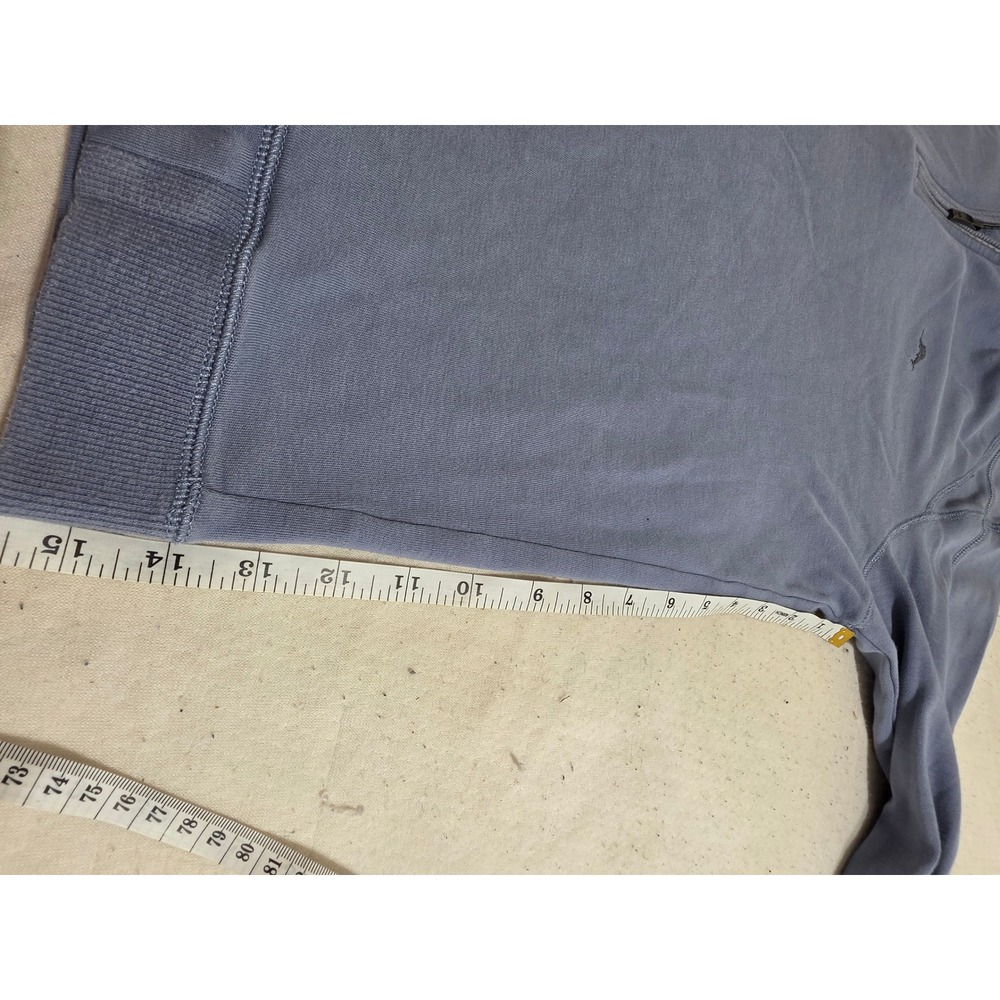 Tommy Bahama Mens Large Blue 100% Pima Cotton Quarter Zip Pullover Sweater - Picture 6 of 8